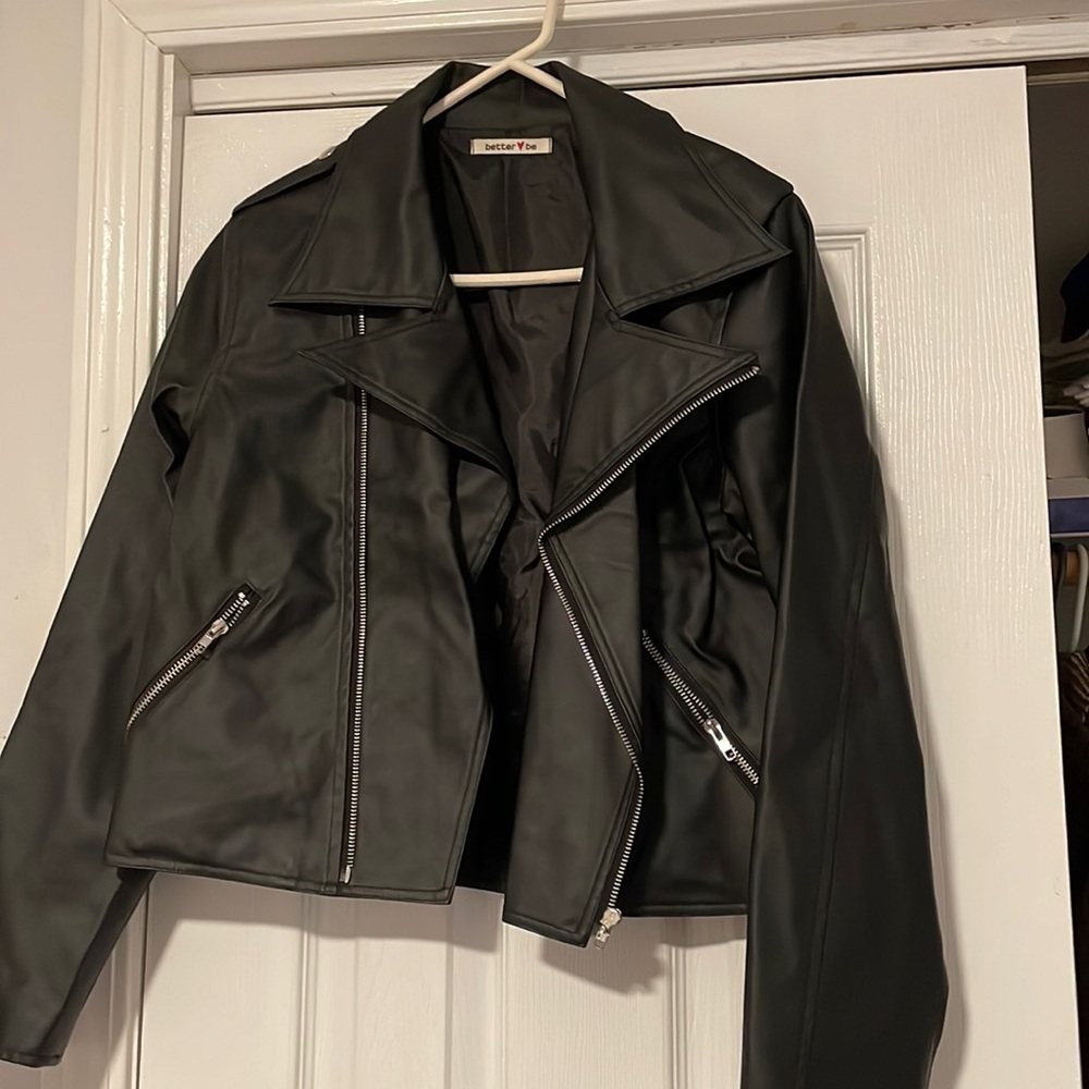 Black Pleather Jacket